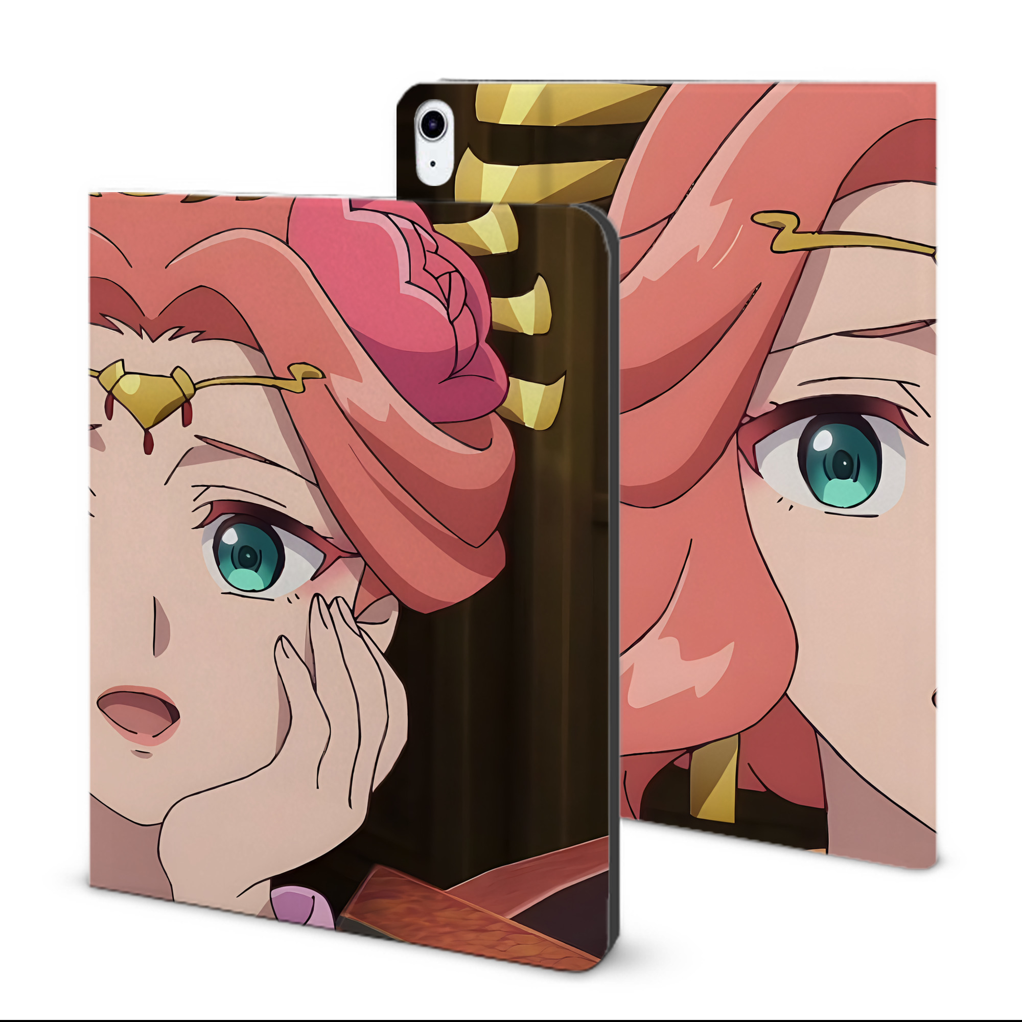 （画像用） 薬屋のひとりごと The Apothecary Diaries IPad ケース ブック型 PUレザー TPU 耐衝撃 軽量 薄型 ペン収納なし 全面保護 IPad 各モデル対応